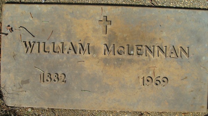 Photo of headstones/William McLennan (nee McKay) d1969 hstn Colfex Nevada